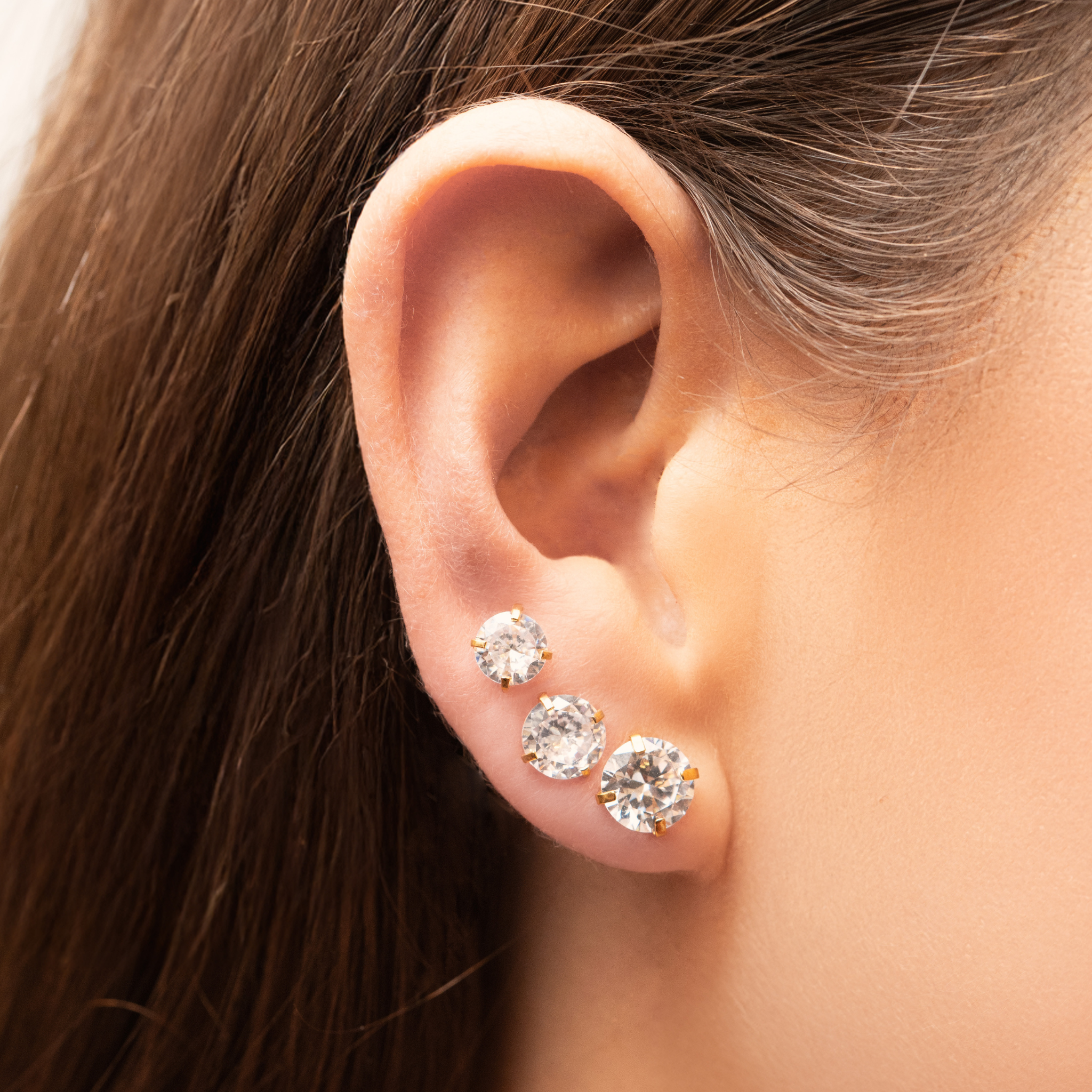 ARETES ATENEA DORADO