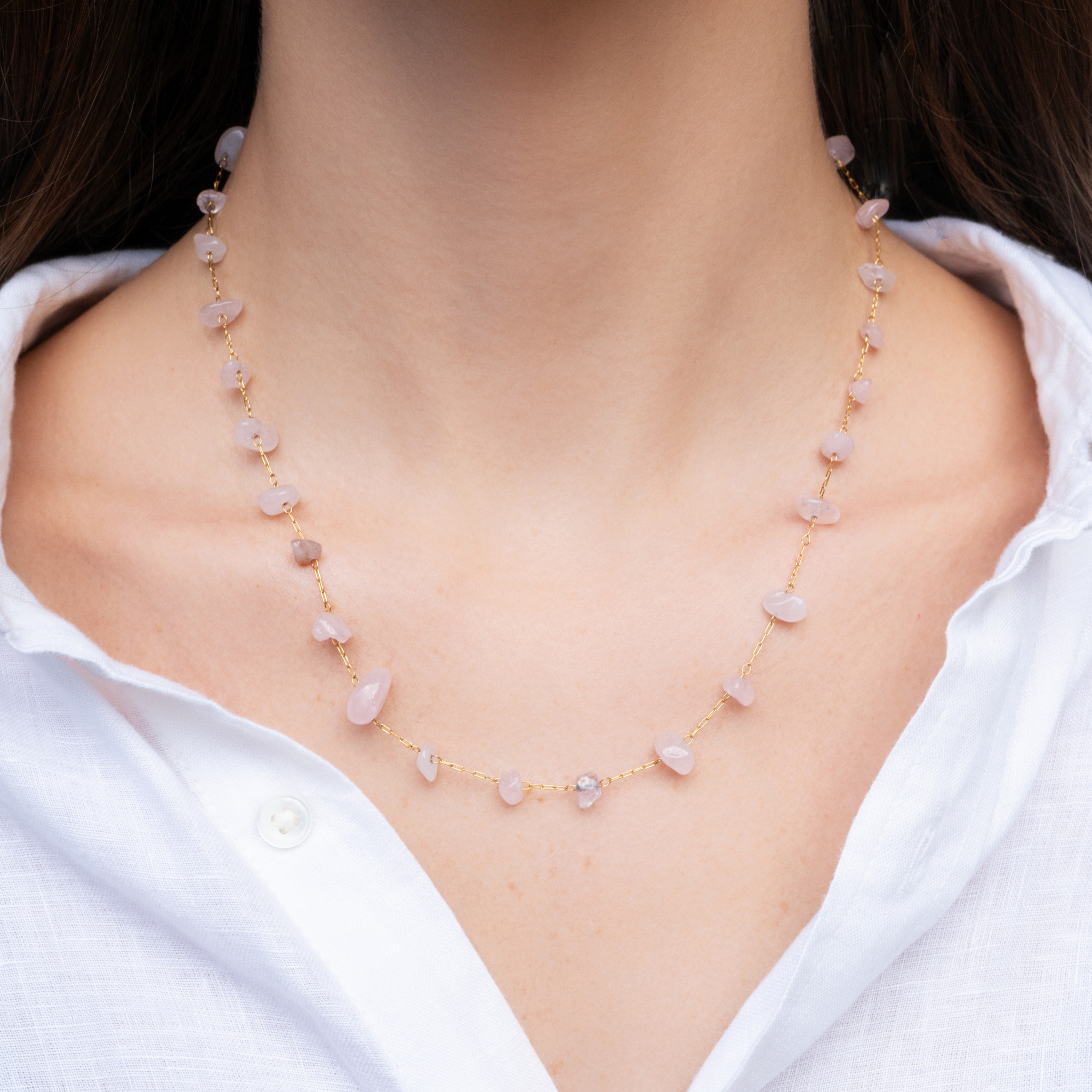 COLLAR GOTA ROSA