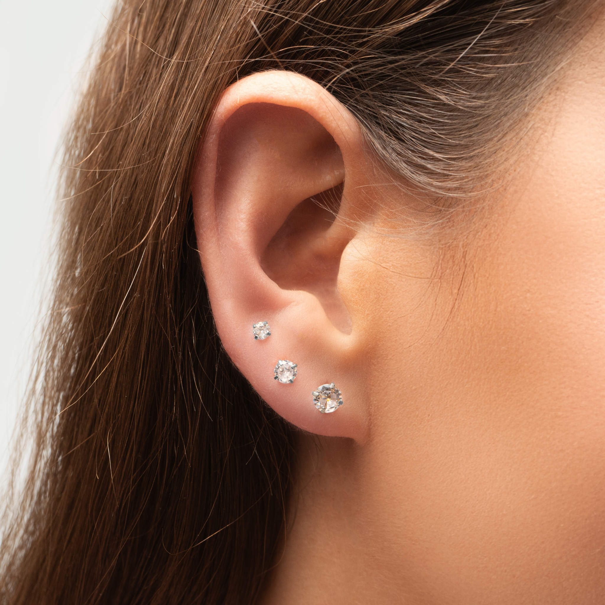 STUD ATENEA PLATEADO